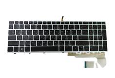 Купить Клавіатура для ноутбука HP EliteBook 850 G5 з підсвіткою (Light), Black, (Grey Frame) RU