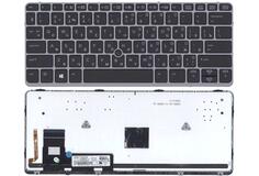 Купить Клавиатура для ноутбука HP Elitebook (725 G2) с указателем (Point Stick), Black, (Gray Frame) RU