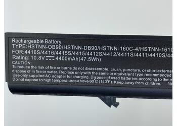 Аккумуляторная батарея для ноутбука HP Compaq HSTNN-DB90 ProBook 4410S 10.8V Black 4400mAh OEM - фото 3