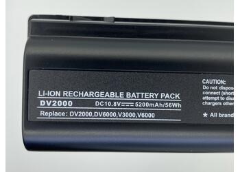 Аккумуляторная батарея для ноутбука HP Compaq EV089AA Pavilion DV6000 10.8V Black 5200mAh OEM - фото 3