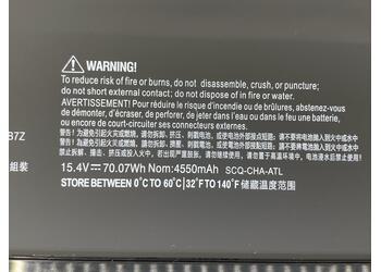Аккумуляторная батарея для ноутбука HP SR04XL Omen 15-ce 15.4V Black 4380mAh OEM - фото 3