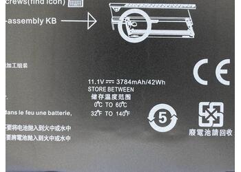 Акумуляторна батарея для ноутбука HP BL06XL EliteBook Folio 1040 11.1V Black 3784mAh OEM - фото 3