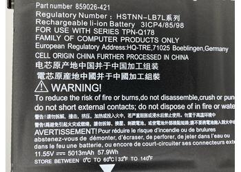 Аккумуляторная батарея для ноутбука HP SH03 Spectre X360 11.55V Black 5013mAh OEM - фото 3