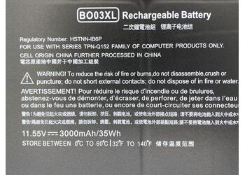Акумуляторна батарея для ноутбука HP BO03XL Chromebook 14 11.55V Black 3000mAh OEM - фото 3