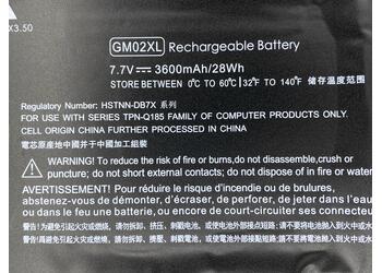 Аккумуляторная батарея для ноутбука HP GM02XL Chromebook 14-CA 7.7V Black 3600mAh OEM - фото 3