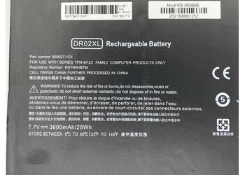 Аккумуляторная батарея для ноутбука HP DR02XL Chromebook 11 G5 7.7V Black 3600mAh OEM - фото 3