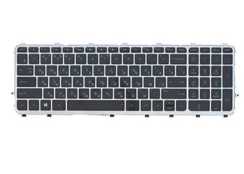 Клавиатура для ноутбука HP Envy (15-j000, Envy 15T-J, Envy 15Z-J, Envy 17-J, Envy 17T-J) с подсветкой (Light) Black, (Silver Frame) RU - фото 2