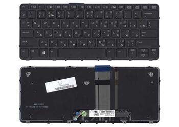 Клавиатура для ноутбука HP Pro X2 612 G1 с подсветкой (Light), Black, (Black Frame), RU