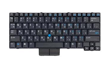 Клавиатура для ноутбука HP Compaq NC2400, nc2500, nc2510 с указателем (Point Stick) Black, RU - фото 2