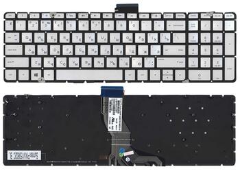 Клавиатура для ноутбука HP Pavilion (15-ab) Silver с подсветкой (Light), (No Frame) RU - фото 5