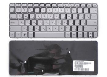 Клавиатура для ноутбука HP Mini (210-2000) Silver, (Silver Frame) RU