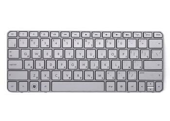Клавіатура для ноутбука HP Mini (210-2000) Silver, (Silver Frame) RU - фото 2