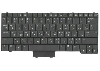 Клавиатура для ноутбука HP Elitebook (2530P) с указателем (Point Stick), Black, RU - фото 2