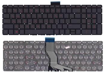 Клавиатура для ноутбука HP Pavilion (15-ab) Black с красной подсветкой (Red Light), (No Frame) RU