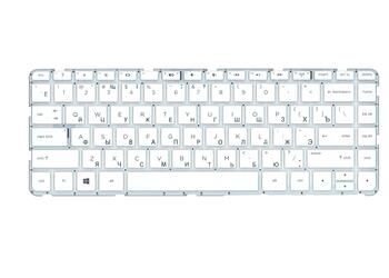 Клавиатура для ноутбука HP Pavilion (14-e) White, (No Frame), RU - фото 2