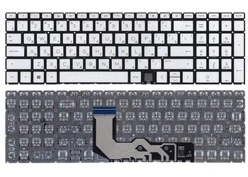 Клавиатура для ноутбука HP Envy (15-ED, 17-CG) Silver, с подсветкой (Light), RU