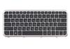 Клавиатура для ноутбука HP Pavilion (DM3-1000) Black, (Silver Frame) RU - фото 2, миниатюра
