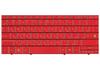 Клавиатура для ноутбука HP Mini (700, 1000, 1100) Red, RU - фото 2, миниатюра