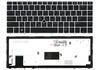 Клавиатура для ноутбука HP EliteBook Folio (9470M) с подсветкой (Light), с указателем (Point Stick), Black, (Silver Frame) RU
