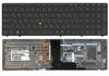 Клавиатура для ноутбука HP EliteBook (8560W) с подсветкой (Light), с указателем (Point Stick), Black Gray, (Gray Frame) RU