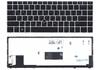 Клавиатура для ноутбука HP EliteBook Folio (9480M) с подсветкой (Light), с указателем (Point Stick), Black, (Silver Frame) RU