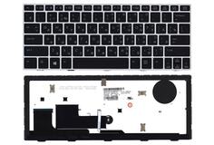 Купить Клавиатура для ноутбука HP EliteBook Revolve (810 G1) с подсветкой (Light), с указателем (Point Stick), Black, (Silver Frame) RU