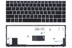 Купить Клавиатура для ноутбука HP EliteBook Folio (9480M) с подсветкой (Light), с указателем (Point Stick), Black, (Silver Frame) RU