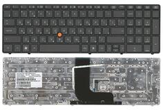 Купить Клавиатура для ноутбука HP EliteBook (8560W) с указателем (Point Stick), Black Gray, (Gray Frame) RU